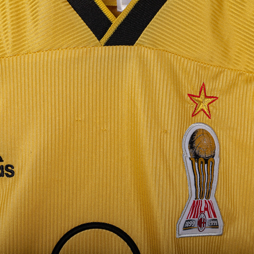 Maglia Centenario Oro Milan Adidas Maldini 3 1999/2000 XL