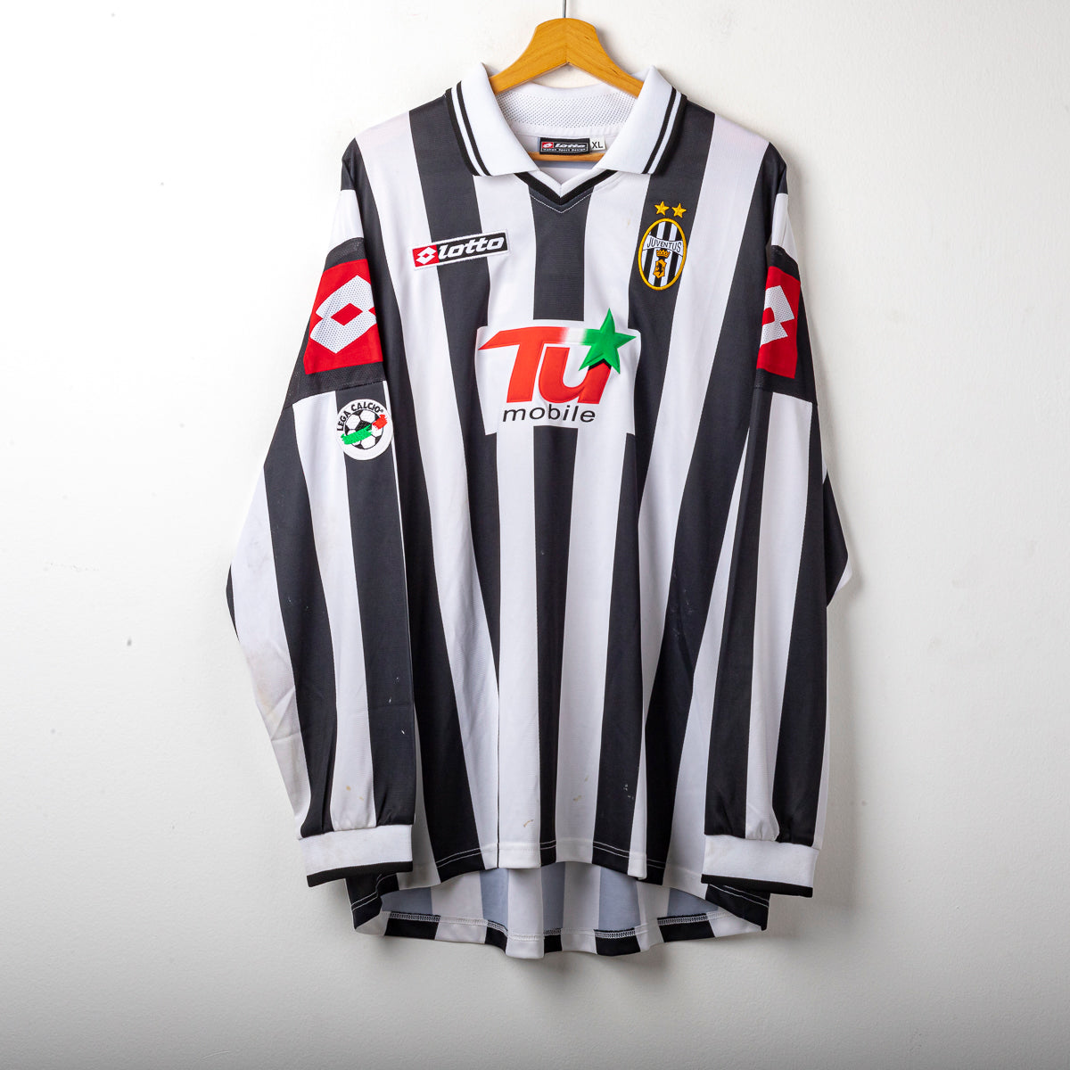 2001/2002 juventus lotto tacchinardi 20 ls home jersey