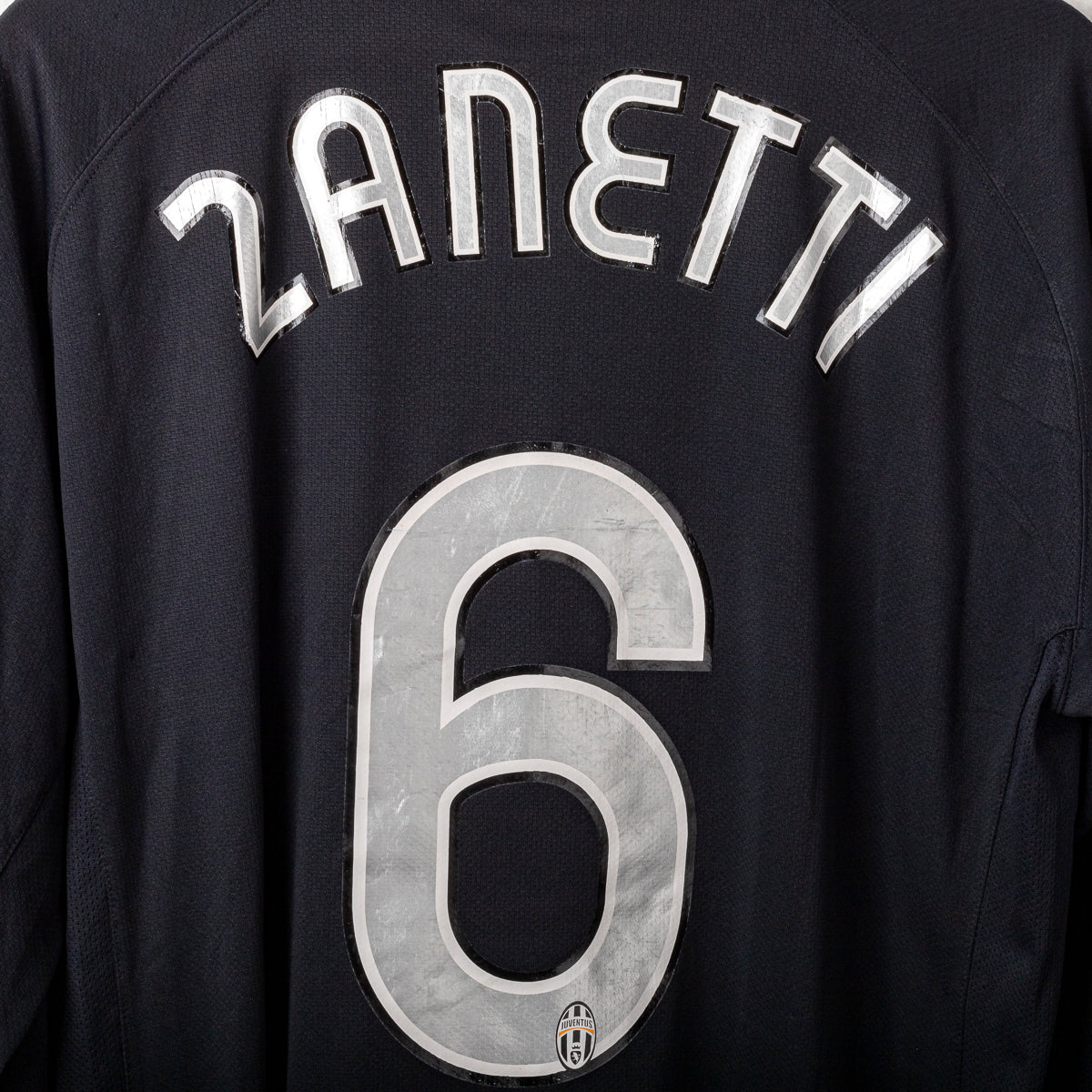 2006/2007 juventus nike zanetti 6 ls away jersey