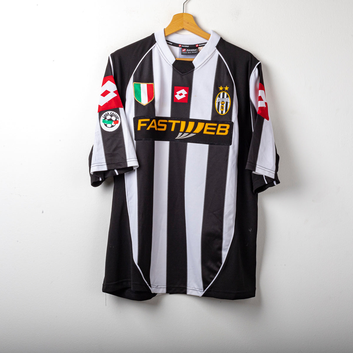 2002/2003 juventus lotto baiocco 20 home jersey