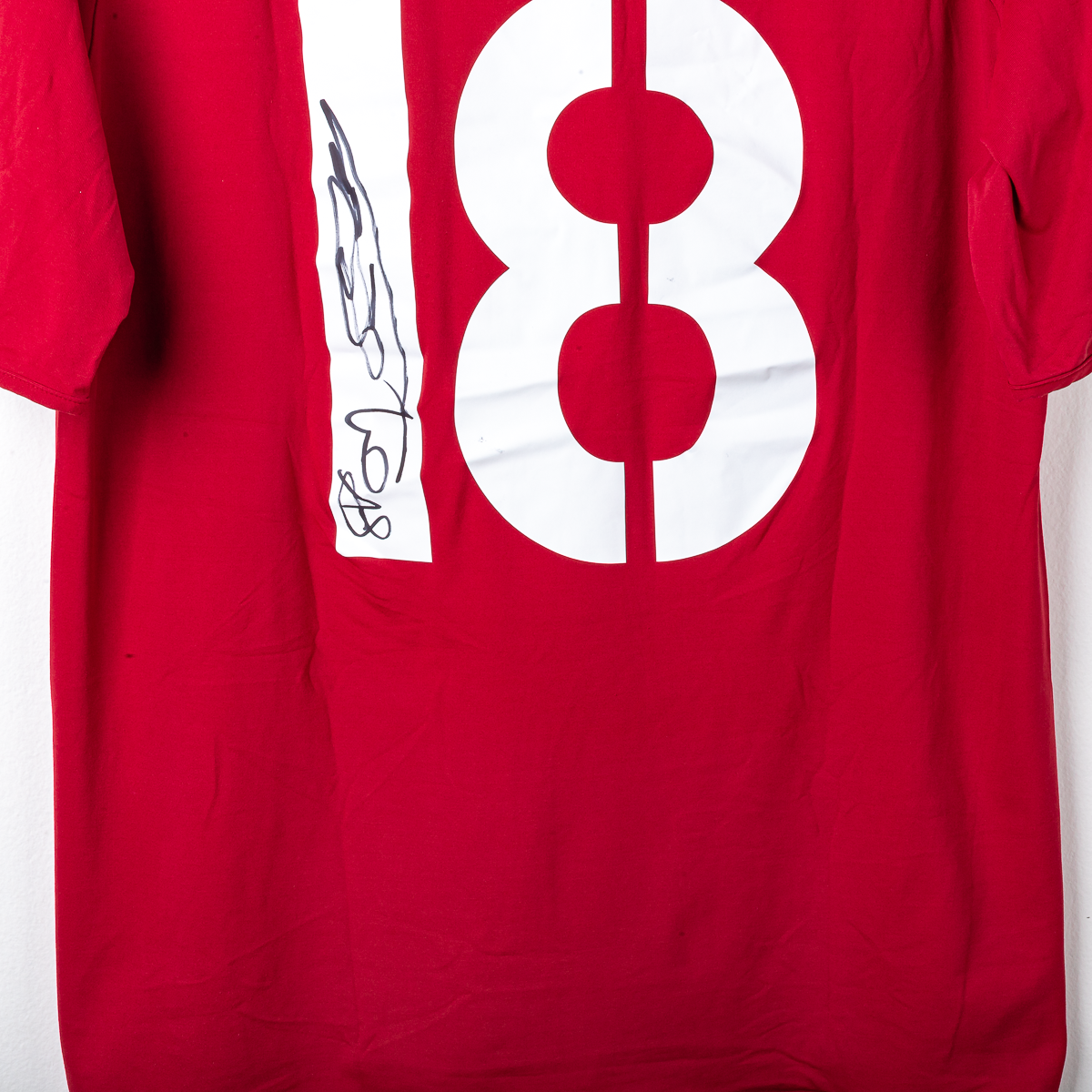 Maglia Home Roma Diadora Cassano 18 autografata 2004/2005