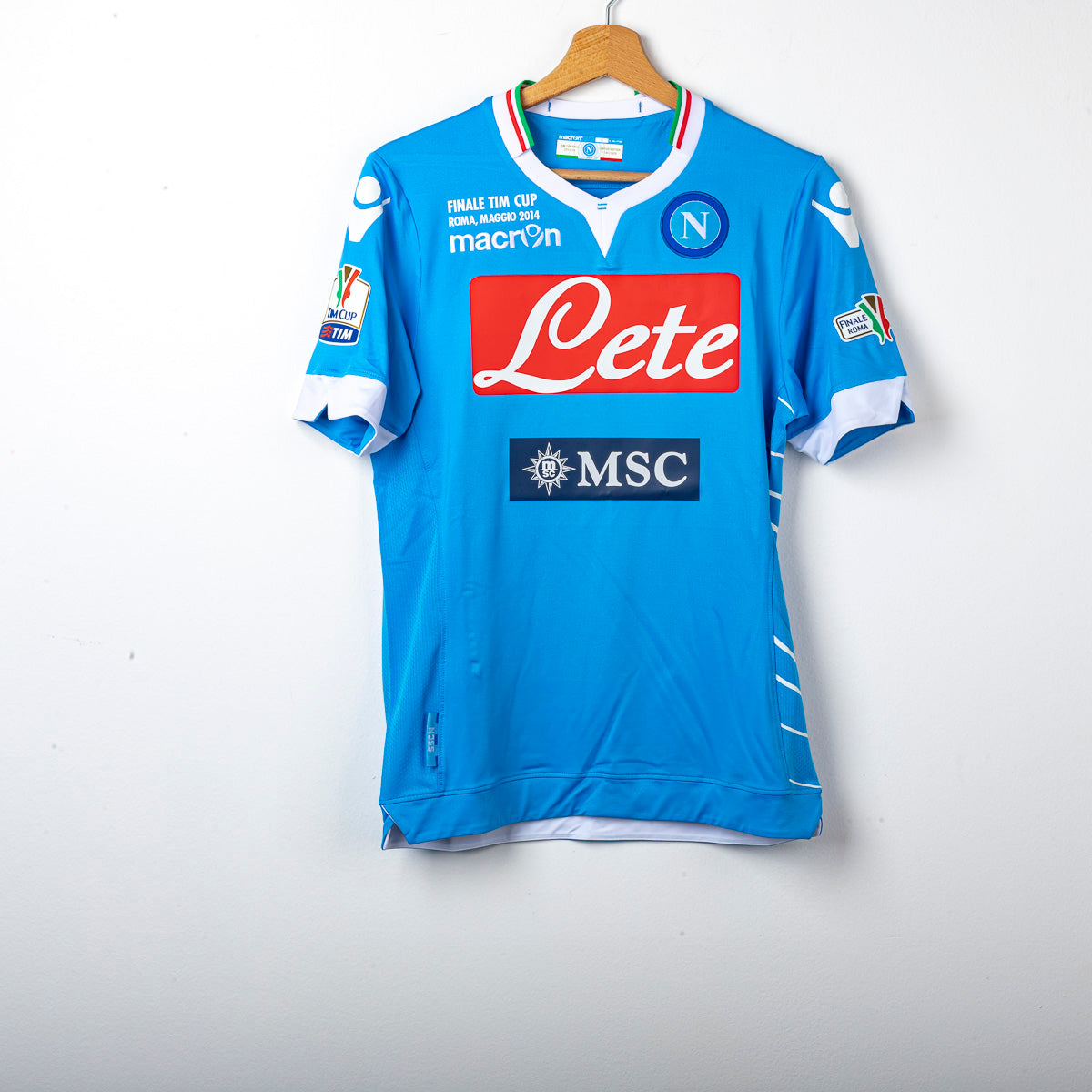 Maglia Home Napoli Finale Tim Cup Insigne 24 N°1745/1926 2013/2014