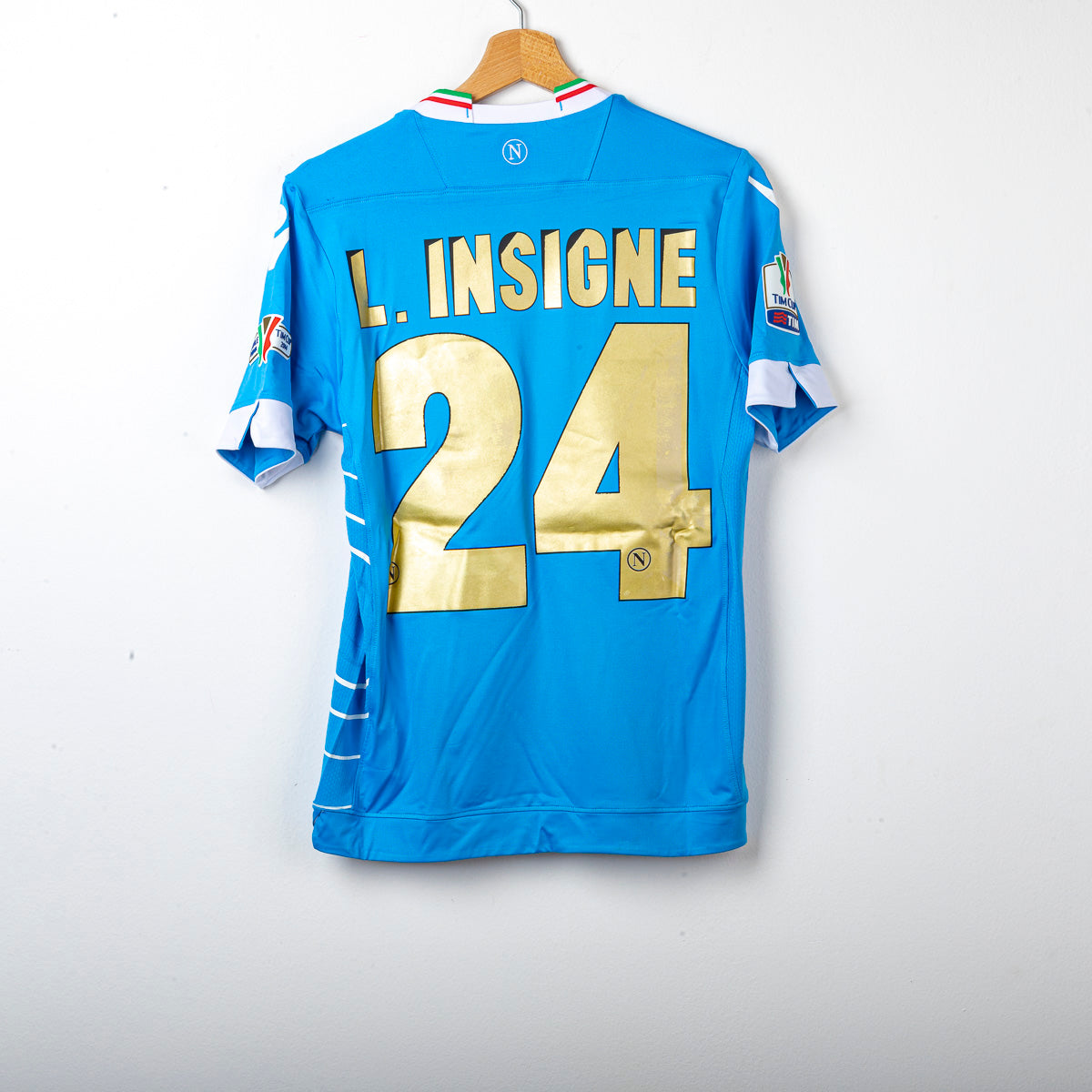 Maglia Home Napoli Finale Tim Cup Insigne 24 N°1745/1926 2013/2014