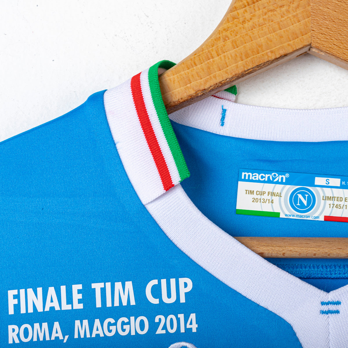 Maglia Home Napoli Finale Tim Cup Insigne 24 N°1745/1926 2013/2014