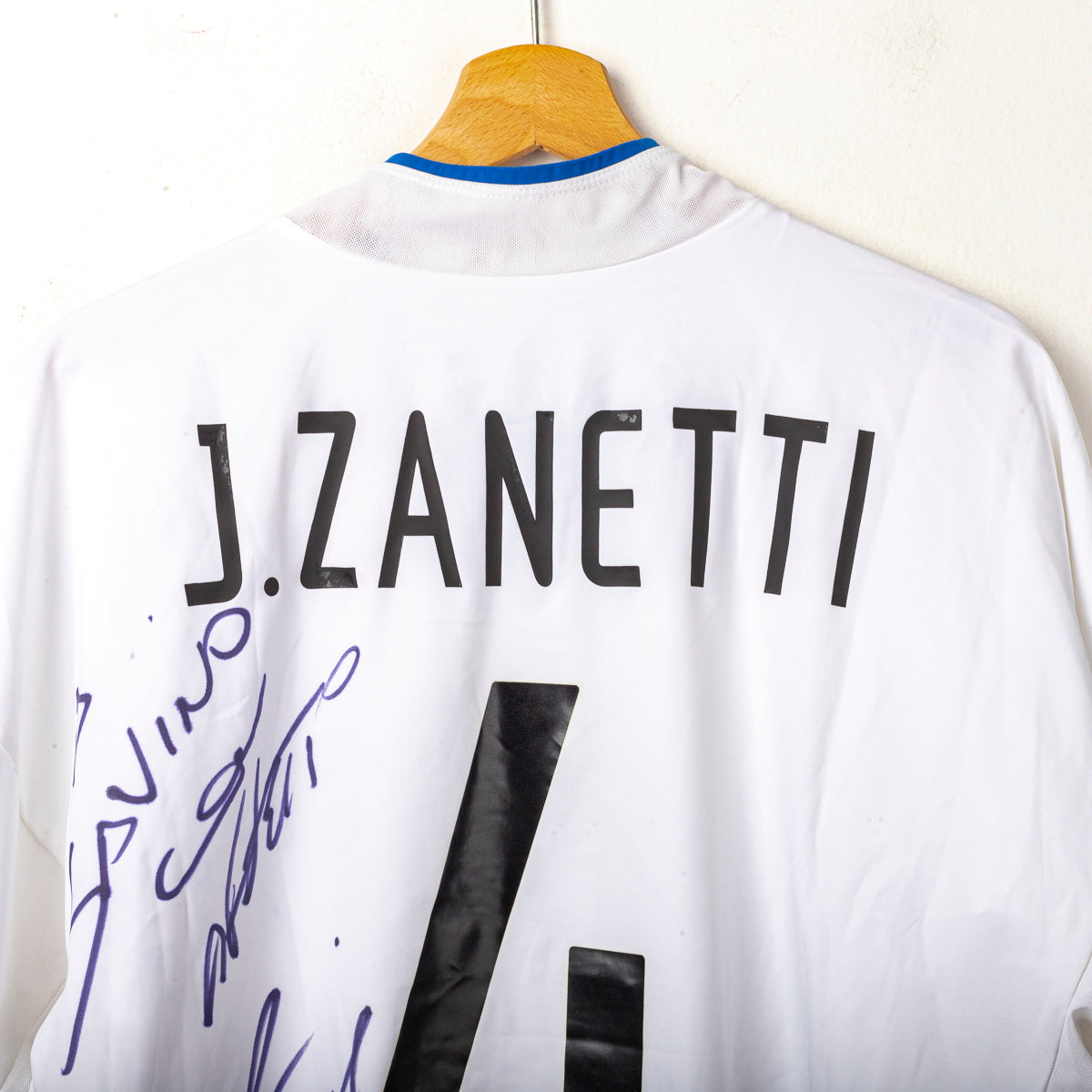 maglia away inter nike J.Zanetti 4 2002/2003 autografata