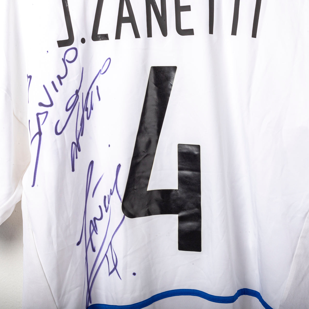 maglia away inter nike J.Zanetti 4 2002/2003 autografata