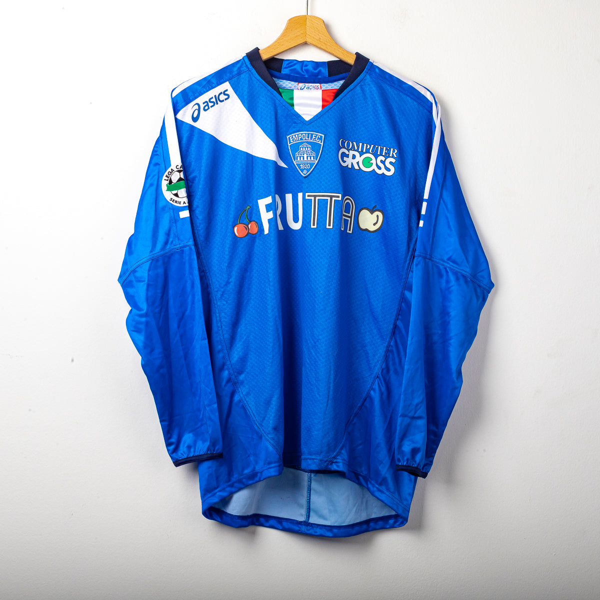 2006/2007 empoli asics baldanzeddu 21 ls home jersey