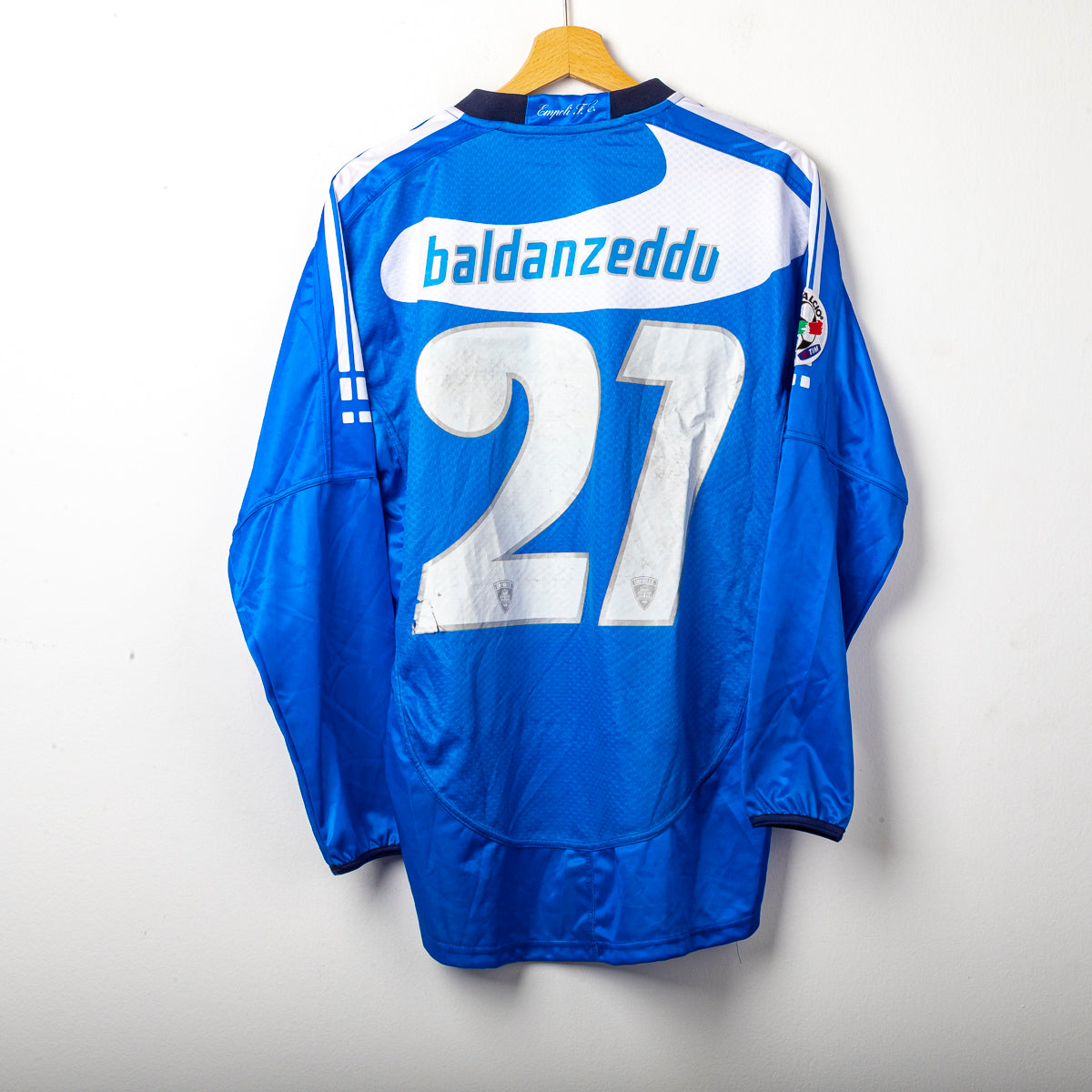 2006/2007 empoli asics baldanzeddu 21 ls home jersey