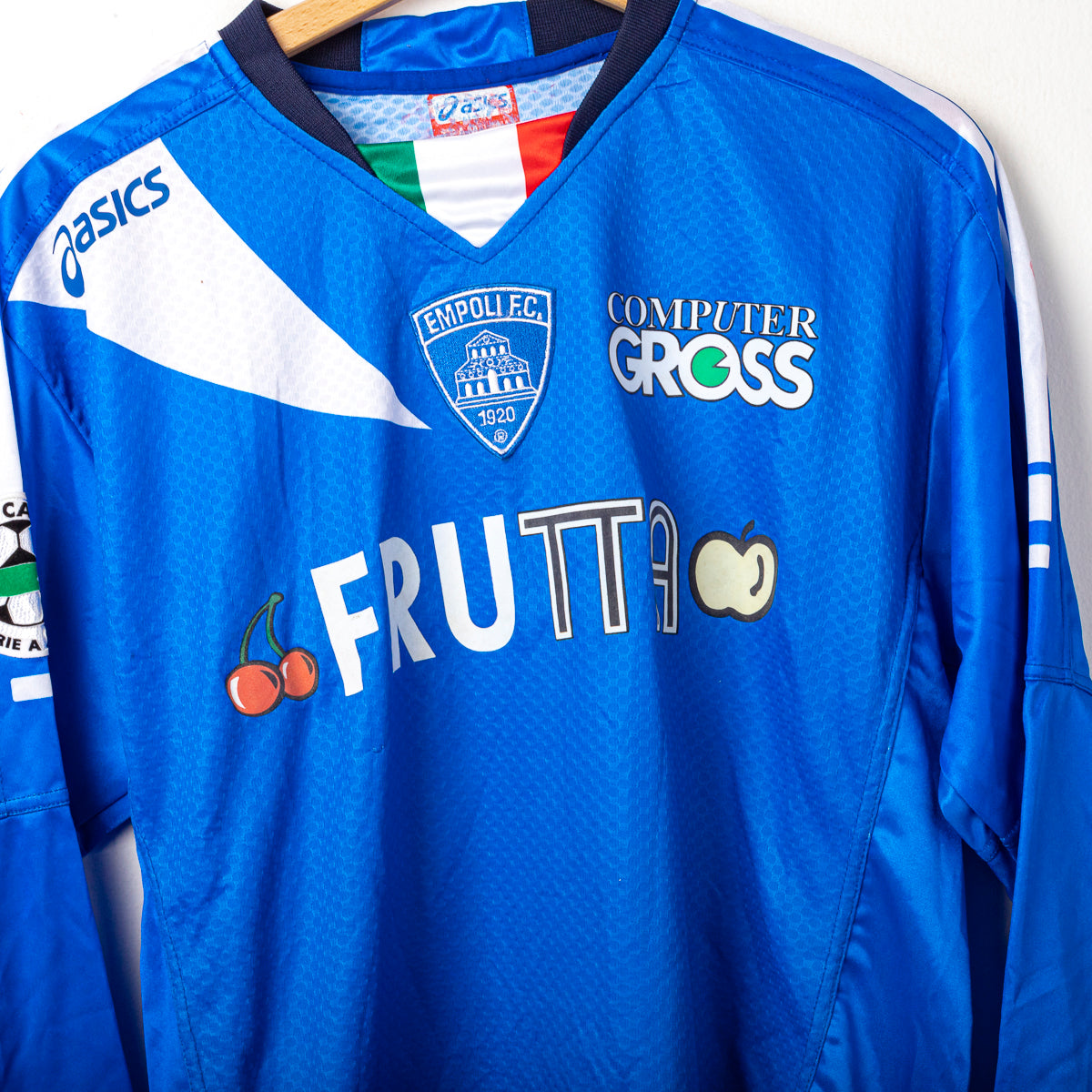 2006/2007 empoli asics baldanzeddu 21 ls home jersey