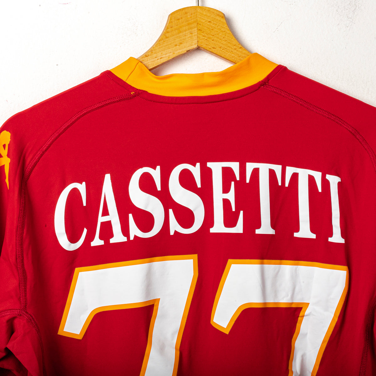 2010/2011 roma kappa cassetti 77 home jersey