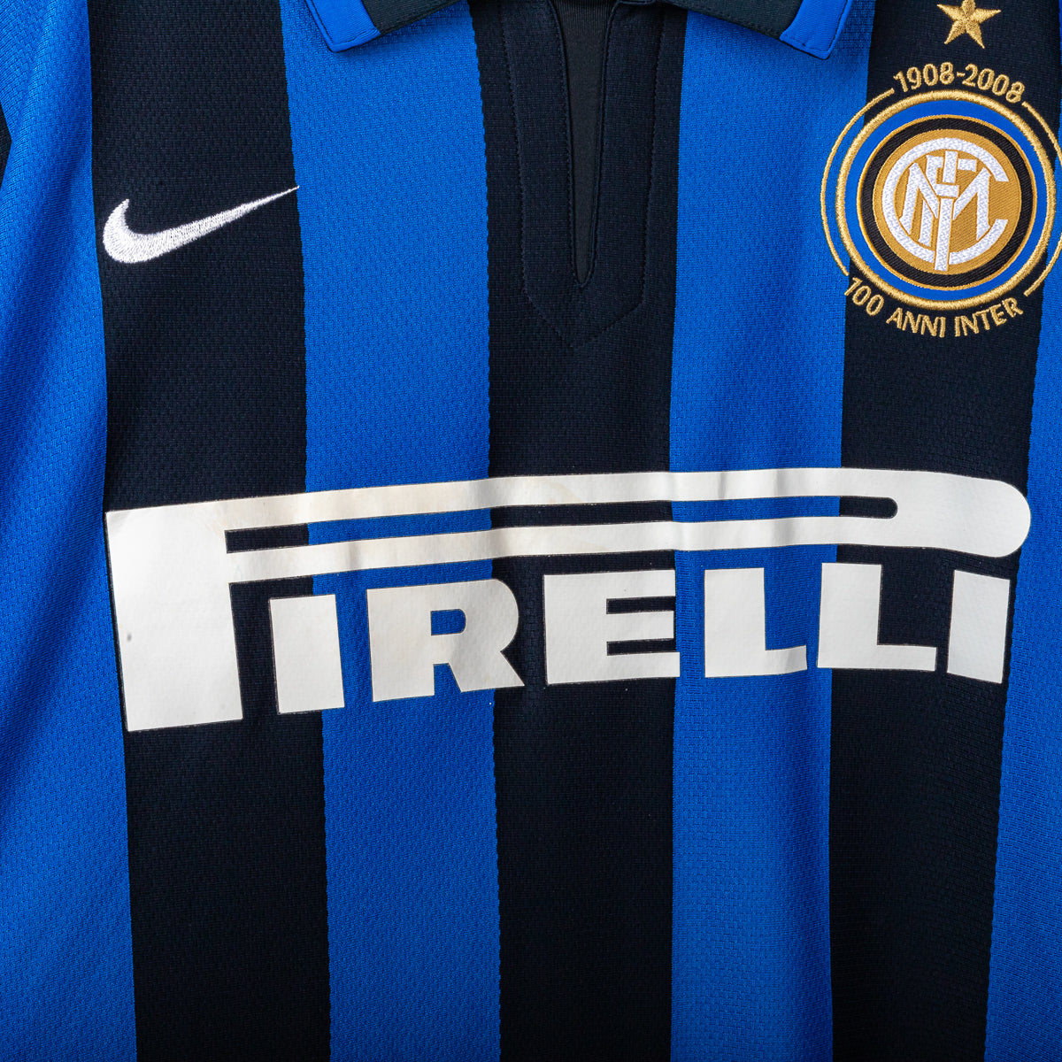 Maglia Home Inter Nike Adriano 10 Centenario 2007/2008 XL