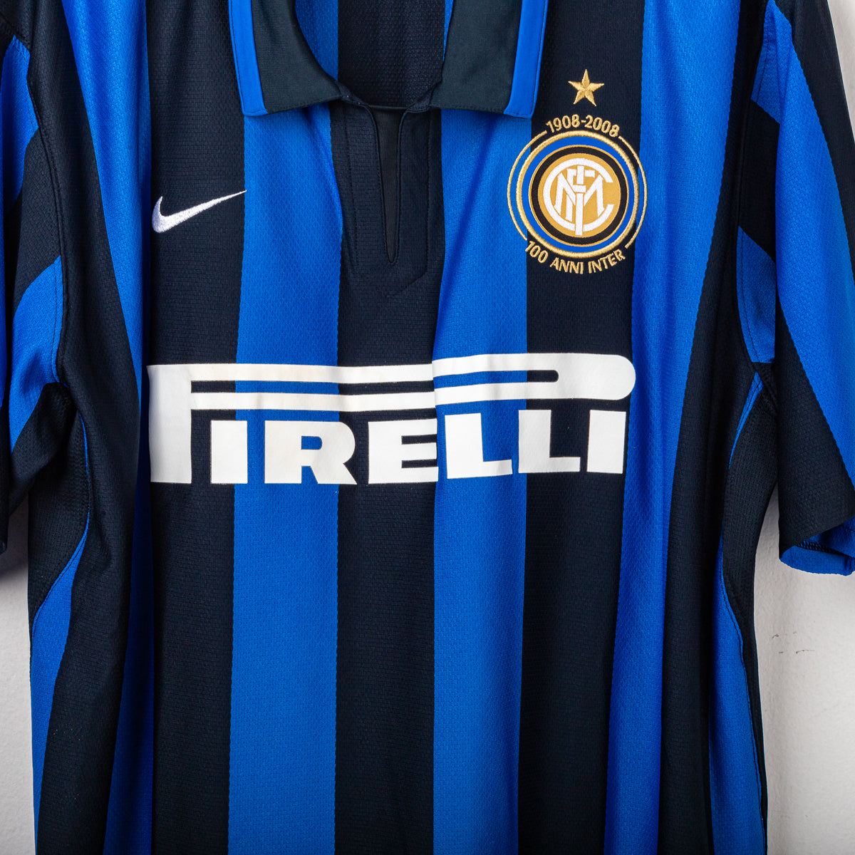 Maglia Home Inter Nike Adriano 10 Centenario 2007/2008 XL