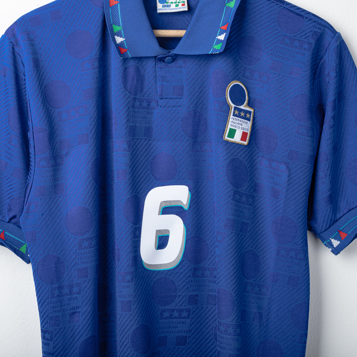 Maglia Home Italia Diadora Baresi 6 USA 1994