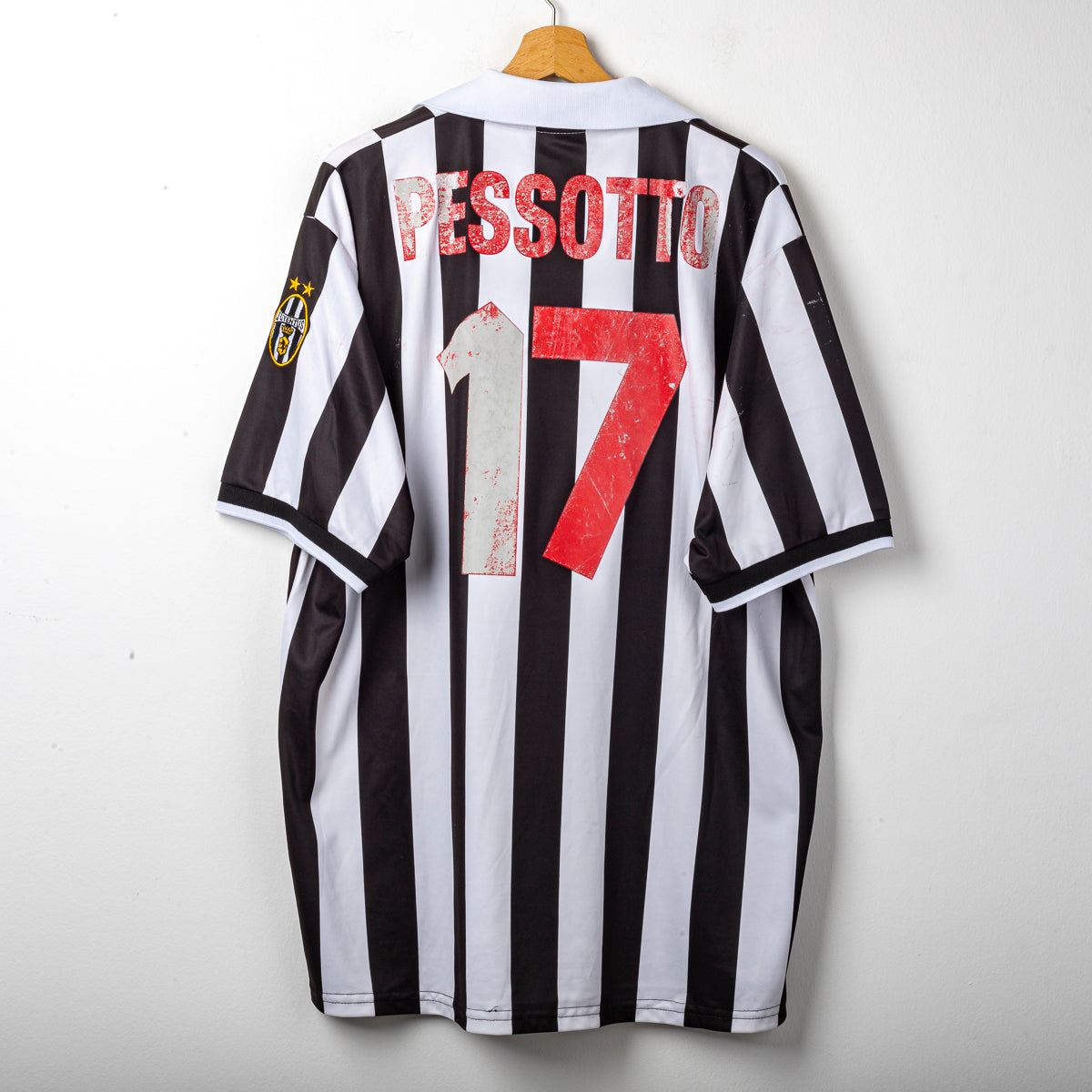 1998/1999 juventus kappa pessotto 17 home jersey