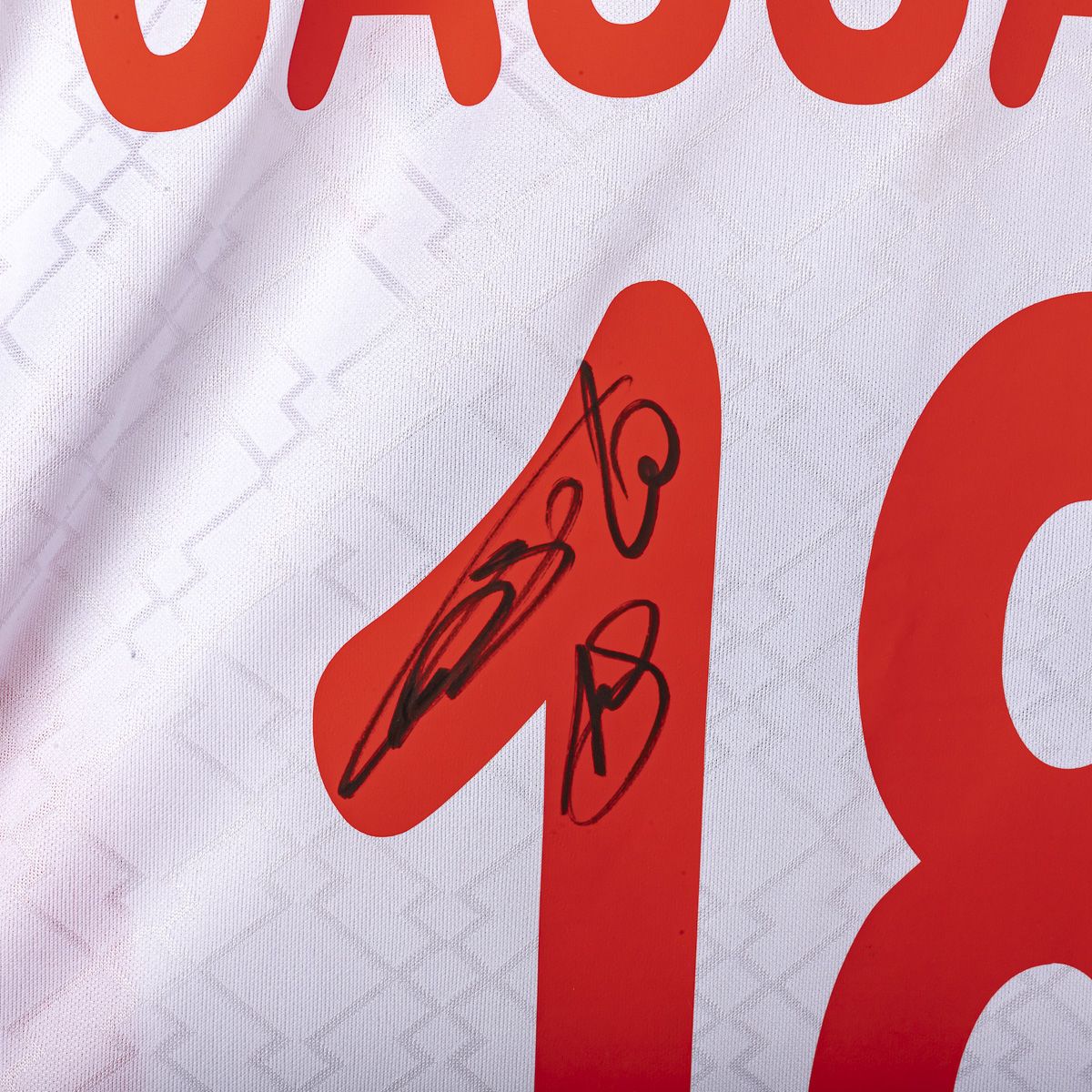 Maglia Home Bari Lotto Cassano 18 Autografata 1999/2000