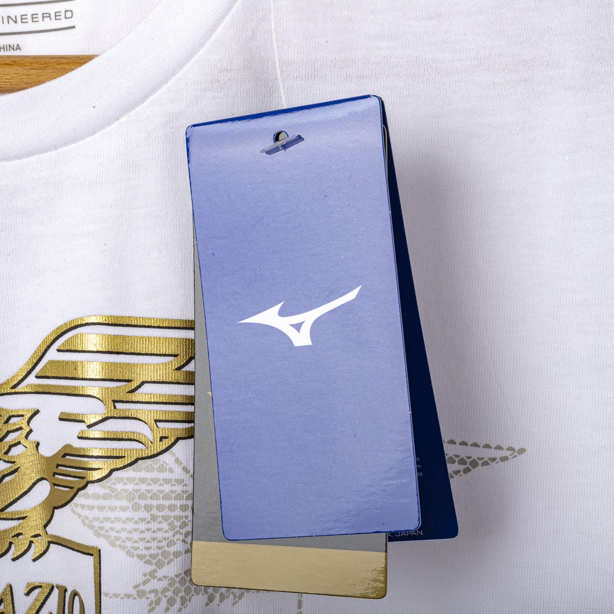 t-shirt lazio special bianca oro