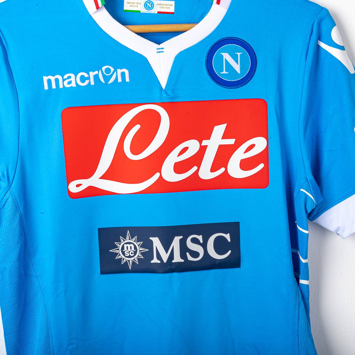 Maglia Home Napoli Finale Tim Cup Insigne 24 N°1745/1926 2013/2014