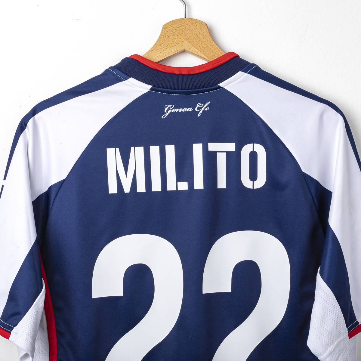 Third Genoa Asics Milito 22 shirt 2008/2009