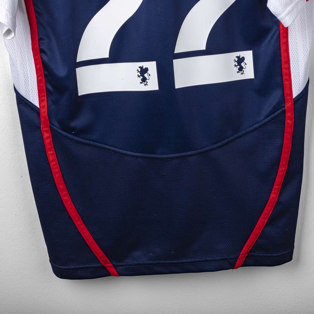 Third Genoa Asics Milito 22 shirt 2008/2009