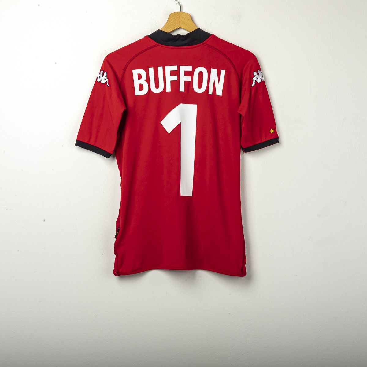 maglia portiere italia rossa kappa buffon n1 2002
