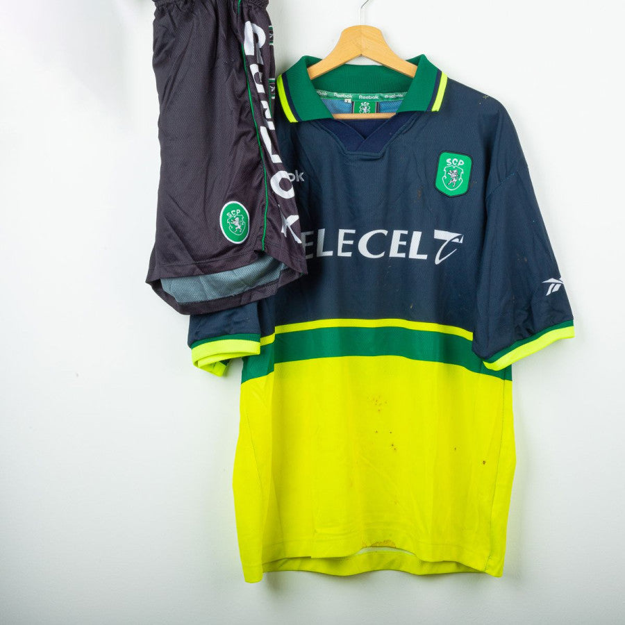 maglia e pantaloncini sporting lisbona reebook paulo teixeira 33 1999/2000 by ADIDAS