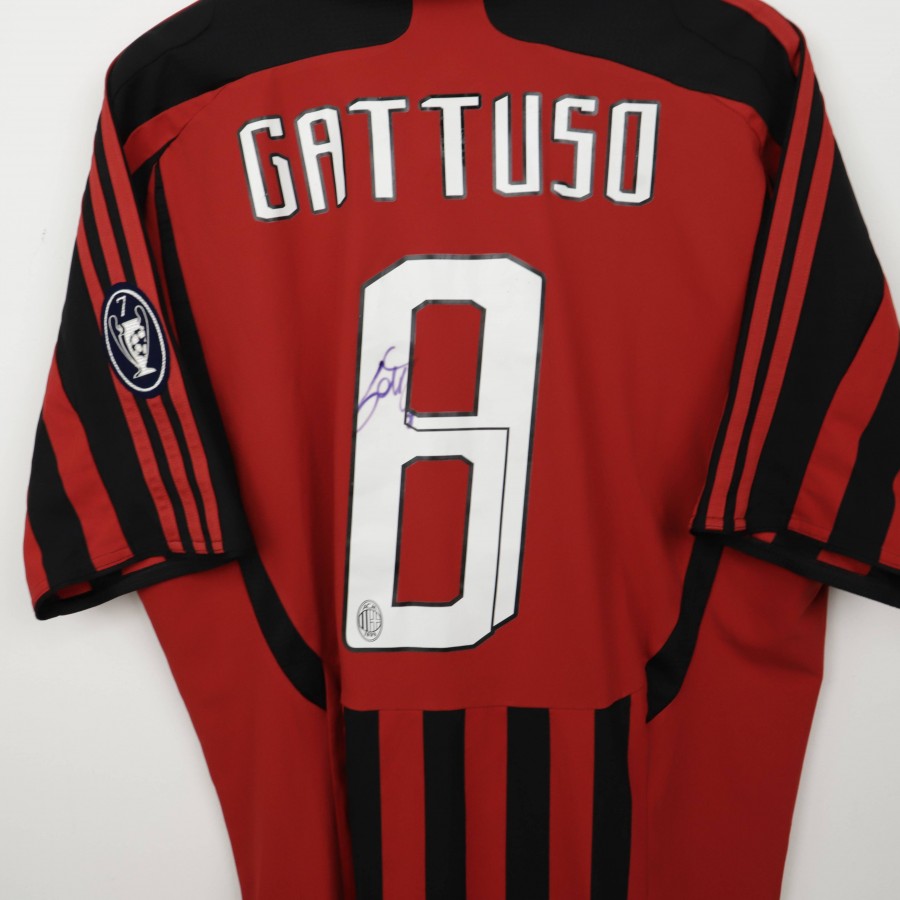 Maglia Home Milan Adidas Gattuso 8 2007/2008 Autografata by ADIDAS - Home (5)