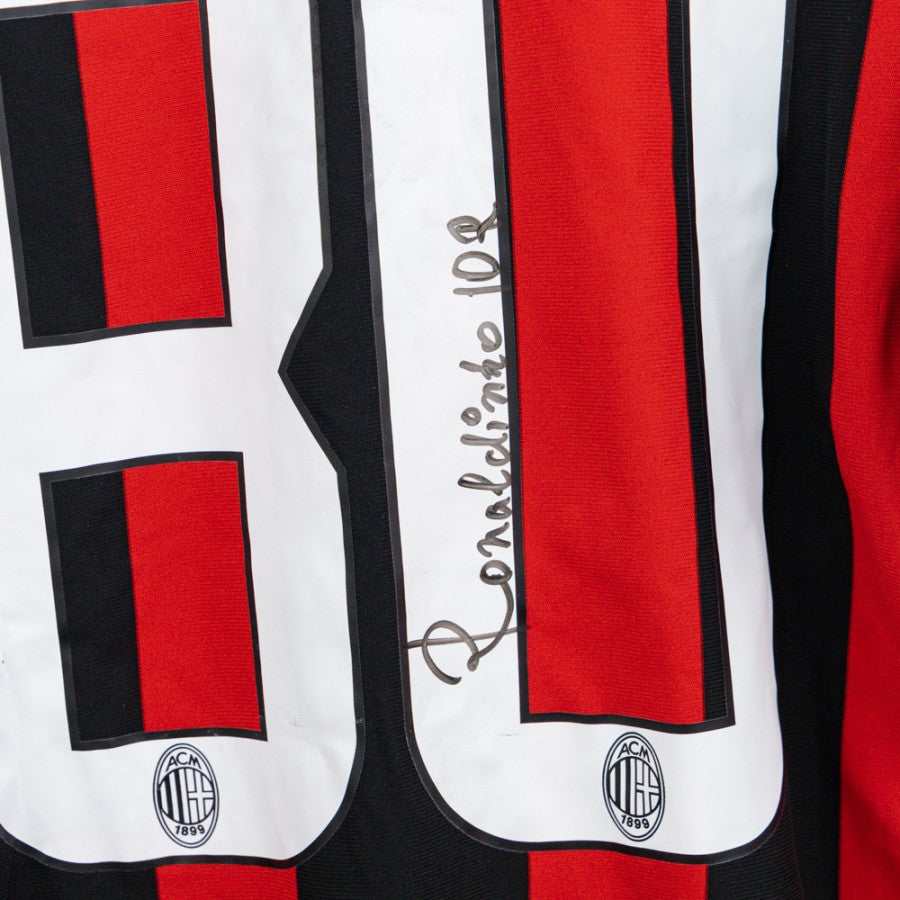 Maglia Home Milan Adidas ronaldinho 80 2008/2009 by ADIDAS - Sponsor 80/90 (7)