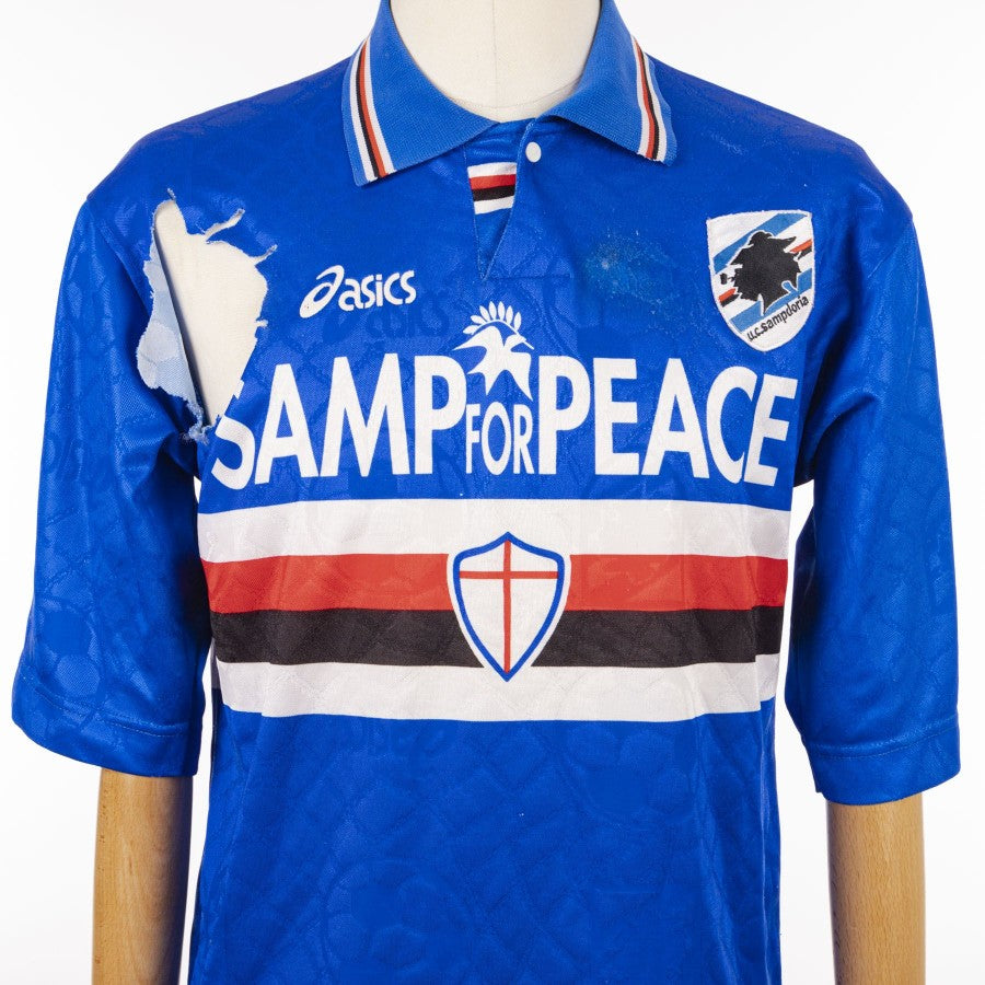 Maglia home Sampdoria 1995/1996 numero 14 by ASICS - Home (9)