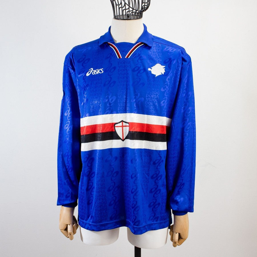 MAGLIA HOME SAMPDORIA ASICS 1996/1997 ML 4 FRANCESCHETTI by ASICS - Serie A (3)
