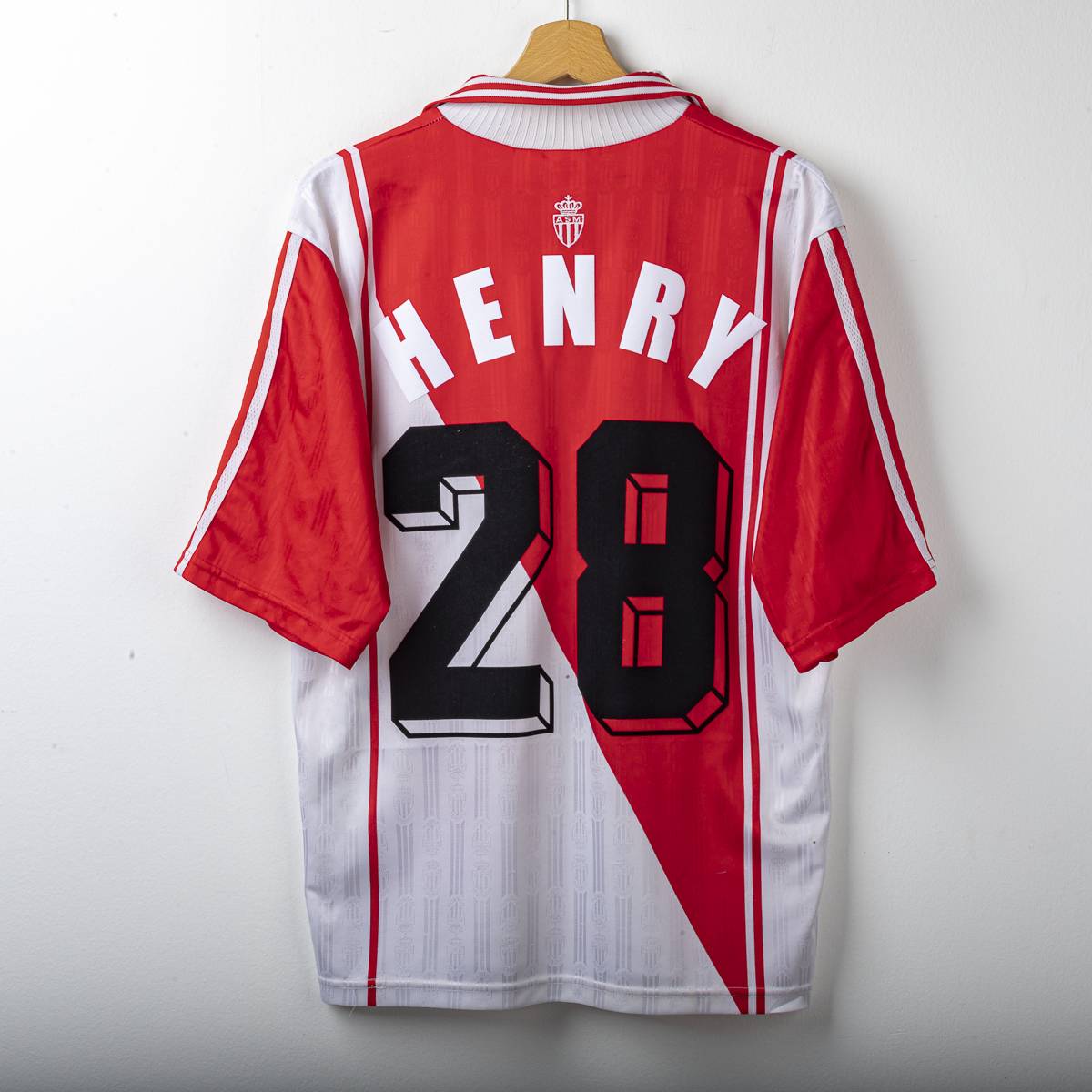 Monaco Adidas Continental Henry 28 1997/1998 Home Shirt