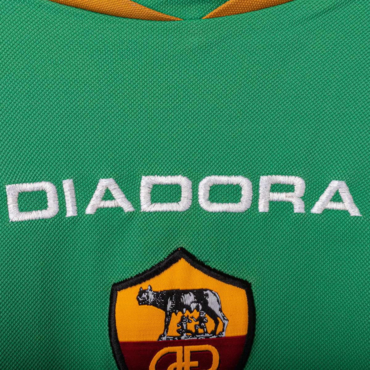Maglia allenamento verde Roma Diadora 2004/2005