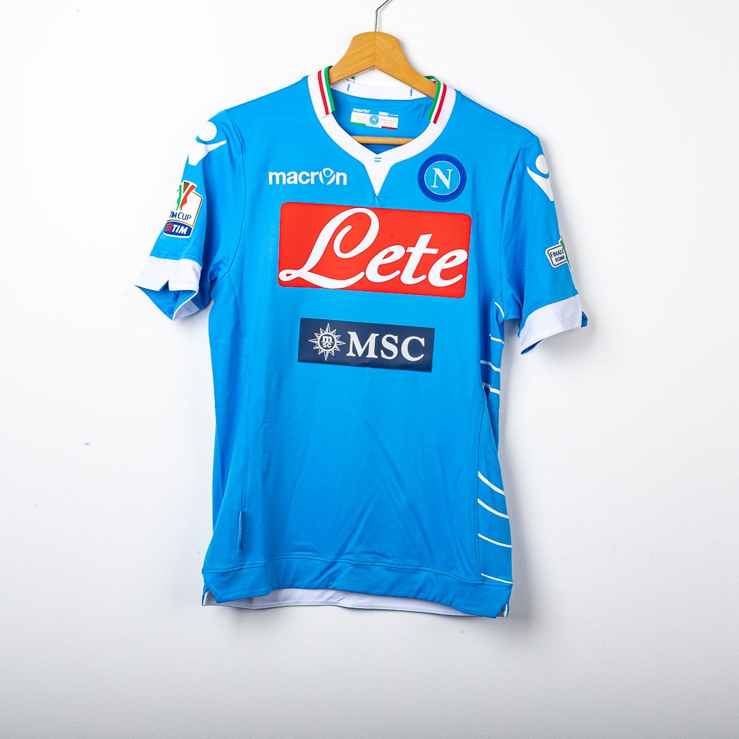 Maglia Home Napoli Finale Tim Cup Insigne 24 N°1745/1926 2013/2014