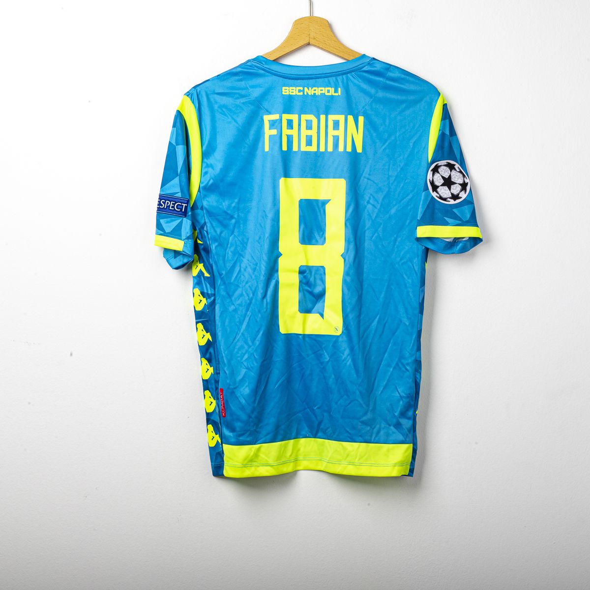 maglia europa napoli kappa fabian 8 uefa 2018/2019