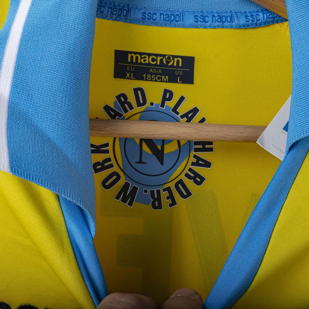 Maglia Third Napoli Macron Lete Cavani 7 UCL 2011/2012