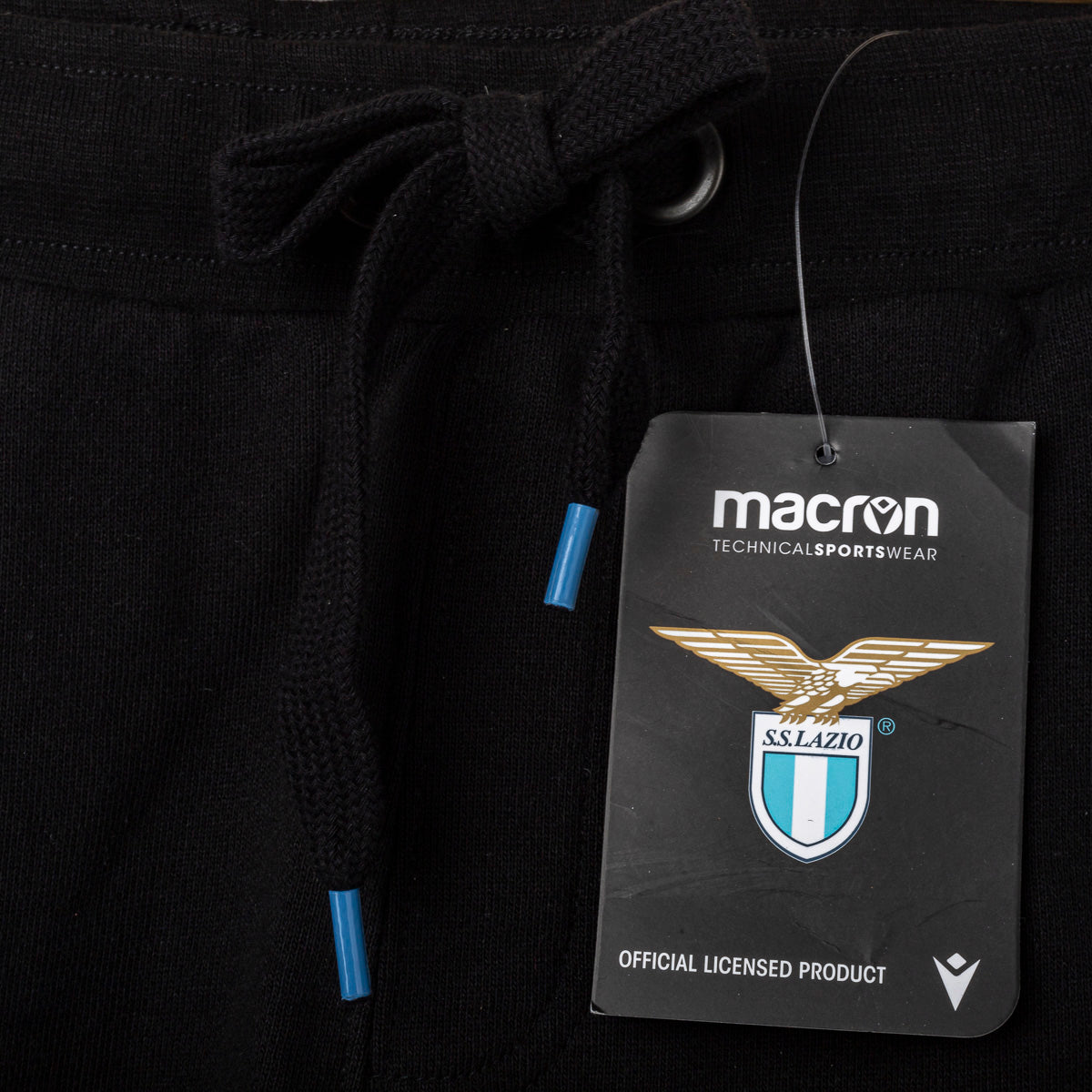 Bermuda felpato Lazio nero bambino 2019/2020