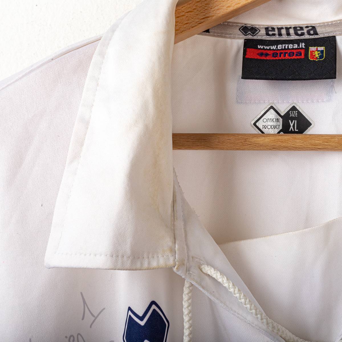 Maglia away genoa errea autografata 2004/2005