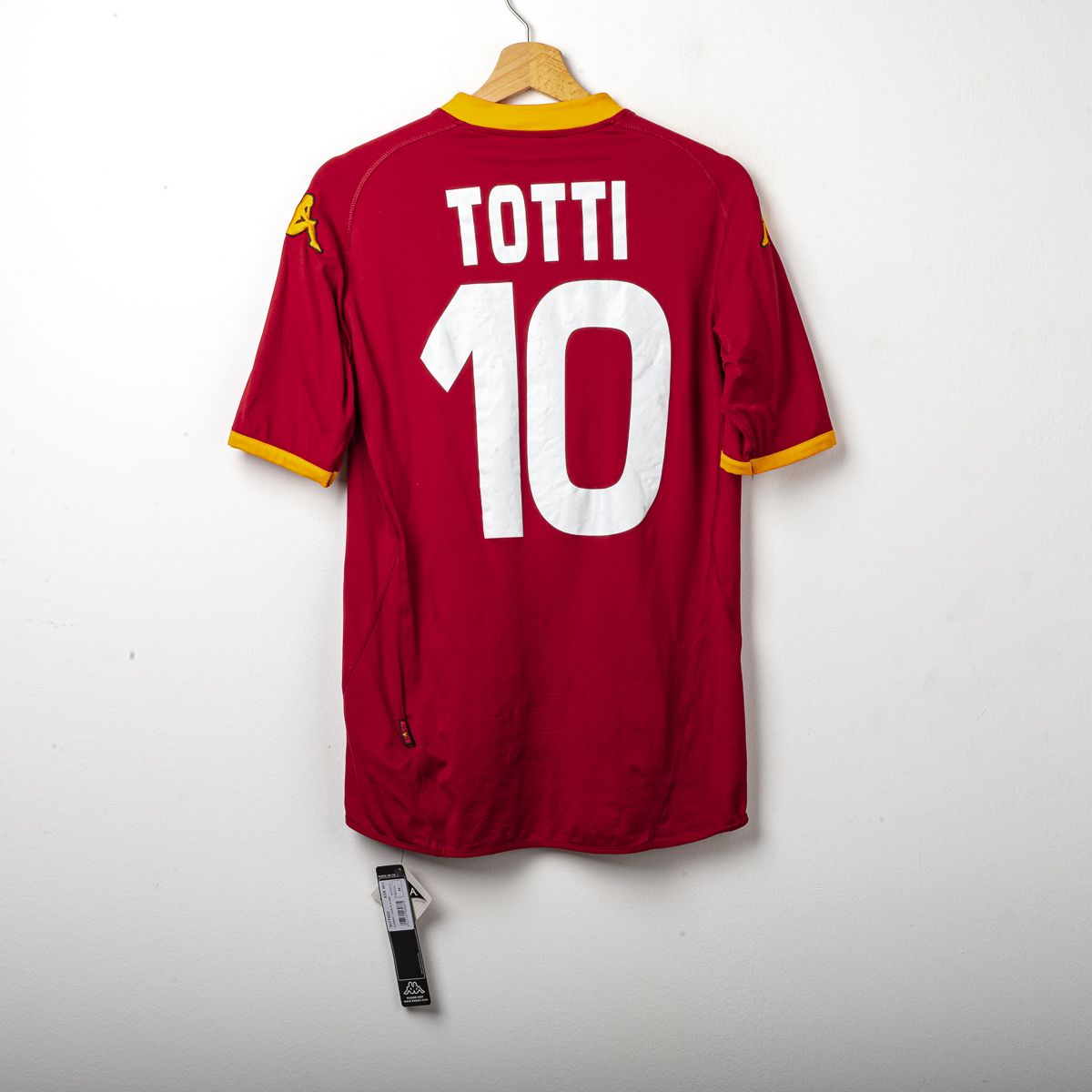Maglia Home Roma Kappa Totti n10 con cartellino 2007/2008