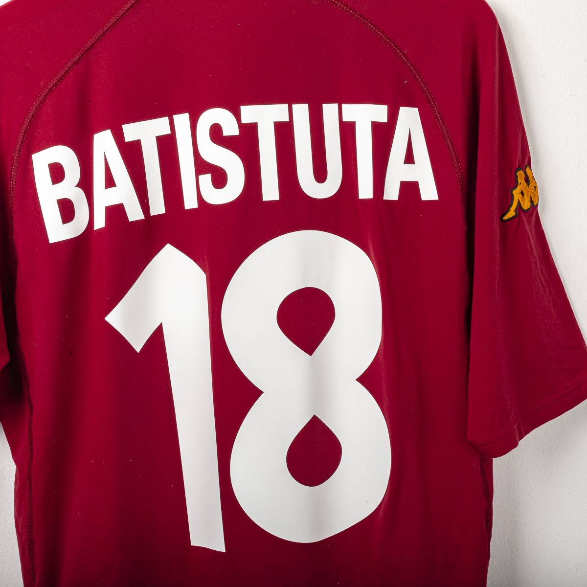 Maglia Home As Roma Kappa Batistuta n18 2000/2001