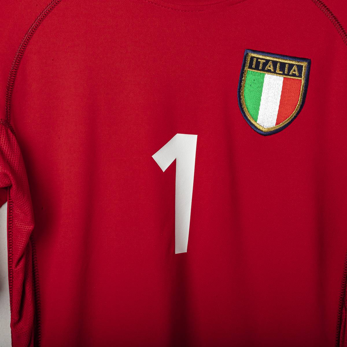 maglia portiere italia rossa kappa buffon n1 2002