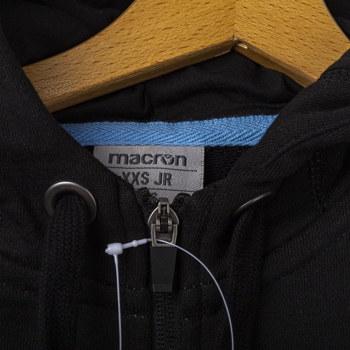 Felpa bambino Lazio nera full zip con cappuccio 2019/2020