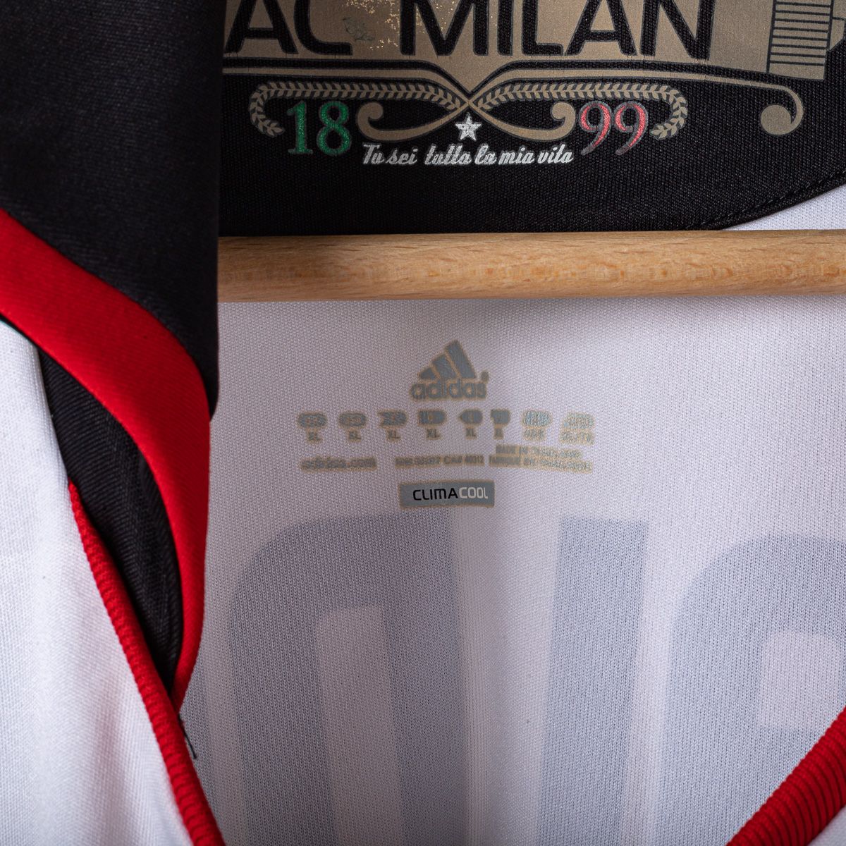 Maglia Milan Away Adidas Uefa Ronaldinho 80 2010/2011