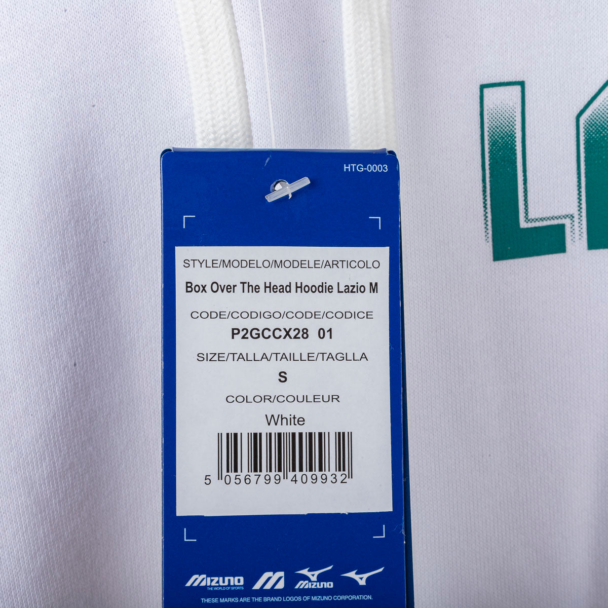 Felpa Box Over Bianca Lazio Mizuno 2025/2026