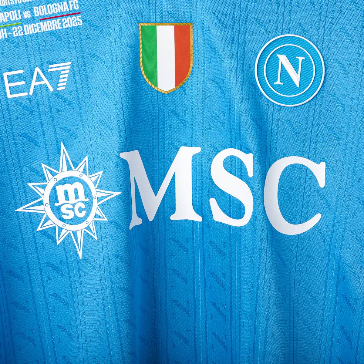 Maglia Napoli Home EA7 Neres 7 Finale Supercoppa 2025/2026
