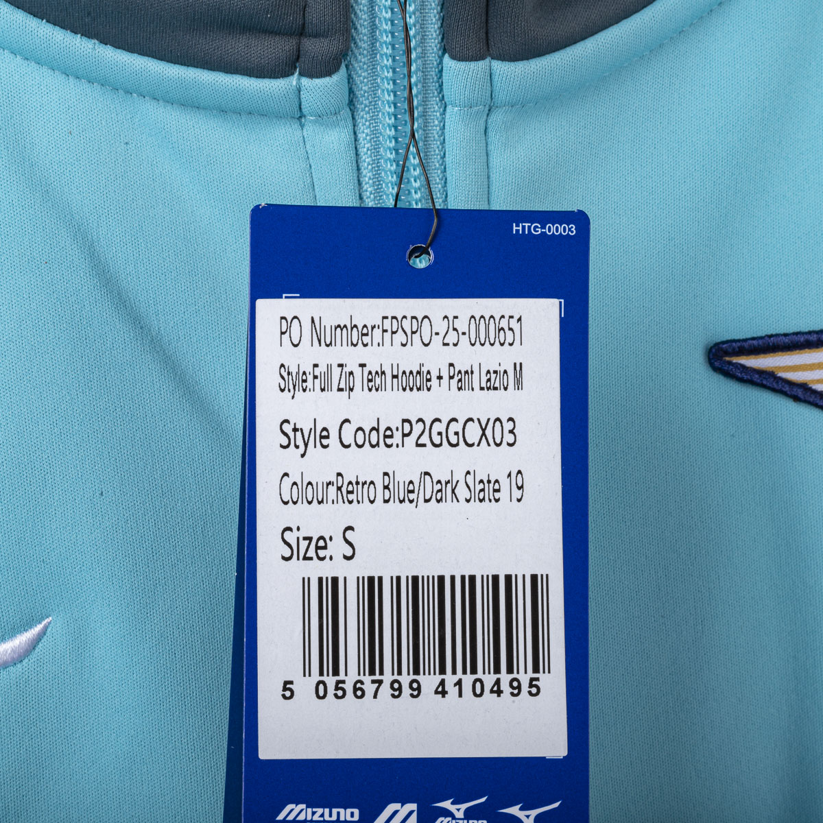 Tuta Cappuccio Lazio Celeste Mizuno 2025/2026