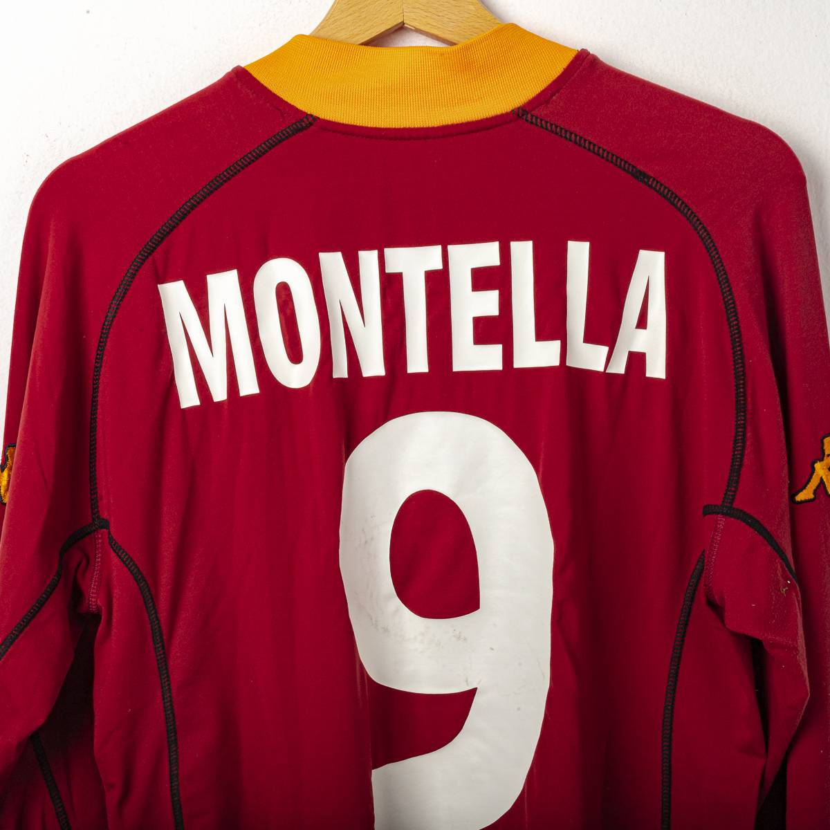 Maglia Home As Roma Kappa Montella n9 2000/2001