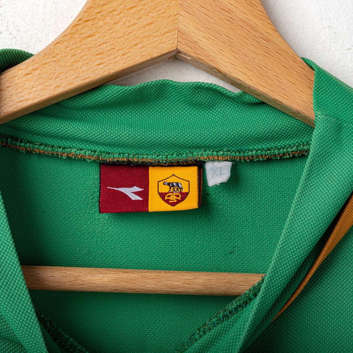 Maglia allenamento verde Roma Diadora 2004/2005