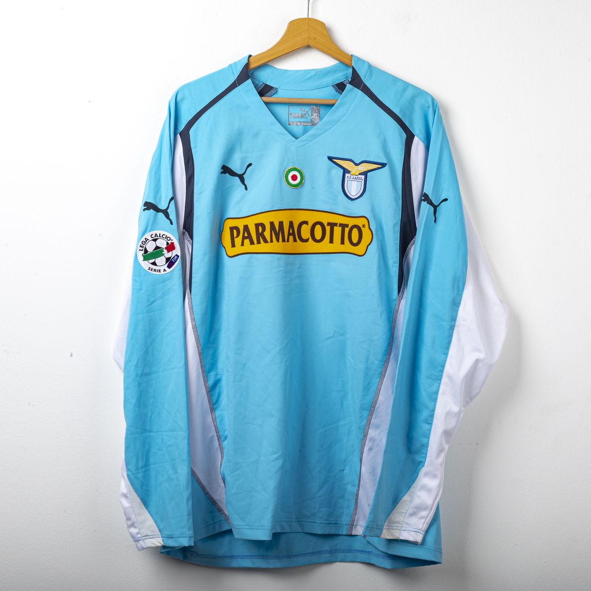maglia home lazio puma negro 23 2004/2005