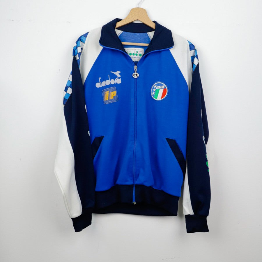 Felpa Italia Nazionale Diadora 1990 by DIADORA - Maglie vintage scontate del 30%
