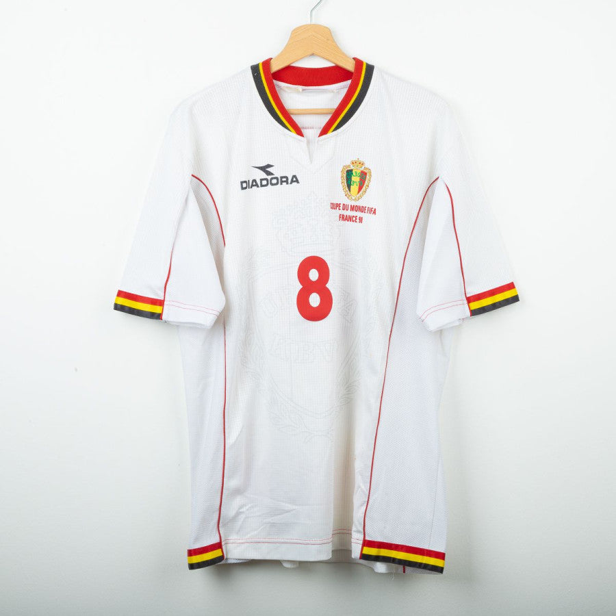 Maglia e pantaloncino Away Belgio Diadora Oliveira 8 Francia 98 by DIADORA (3)