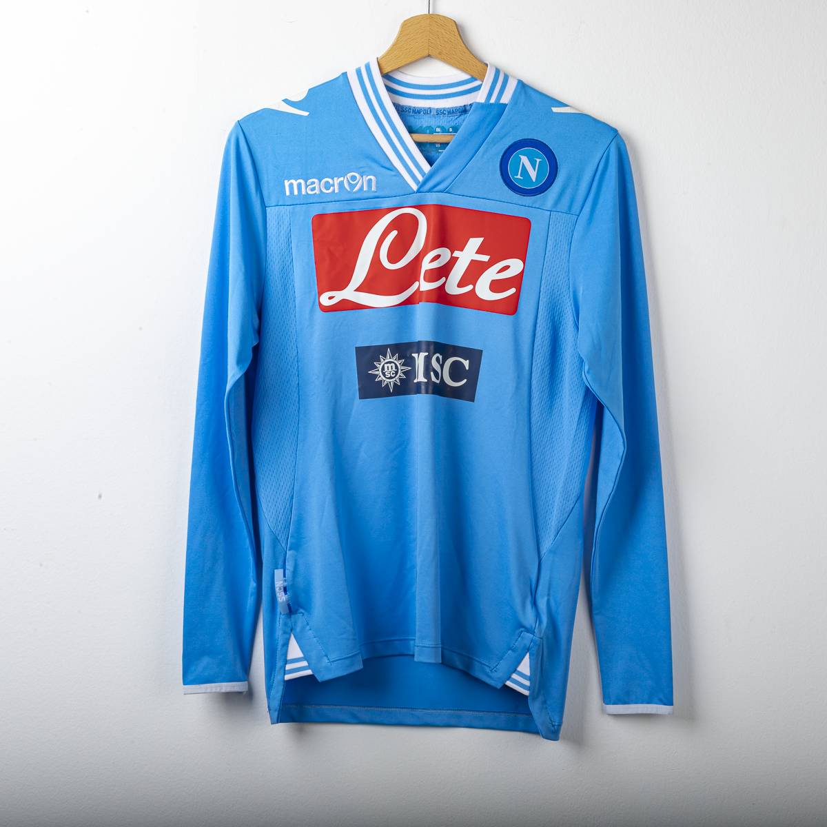 Napoli Macron Lete Cavani 7 2012/2013 Home Shirt